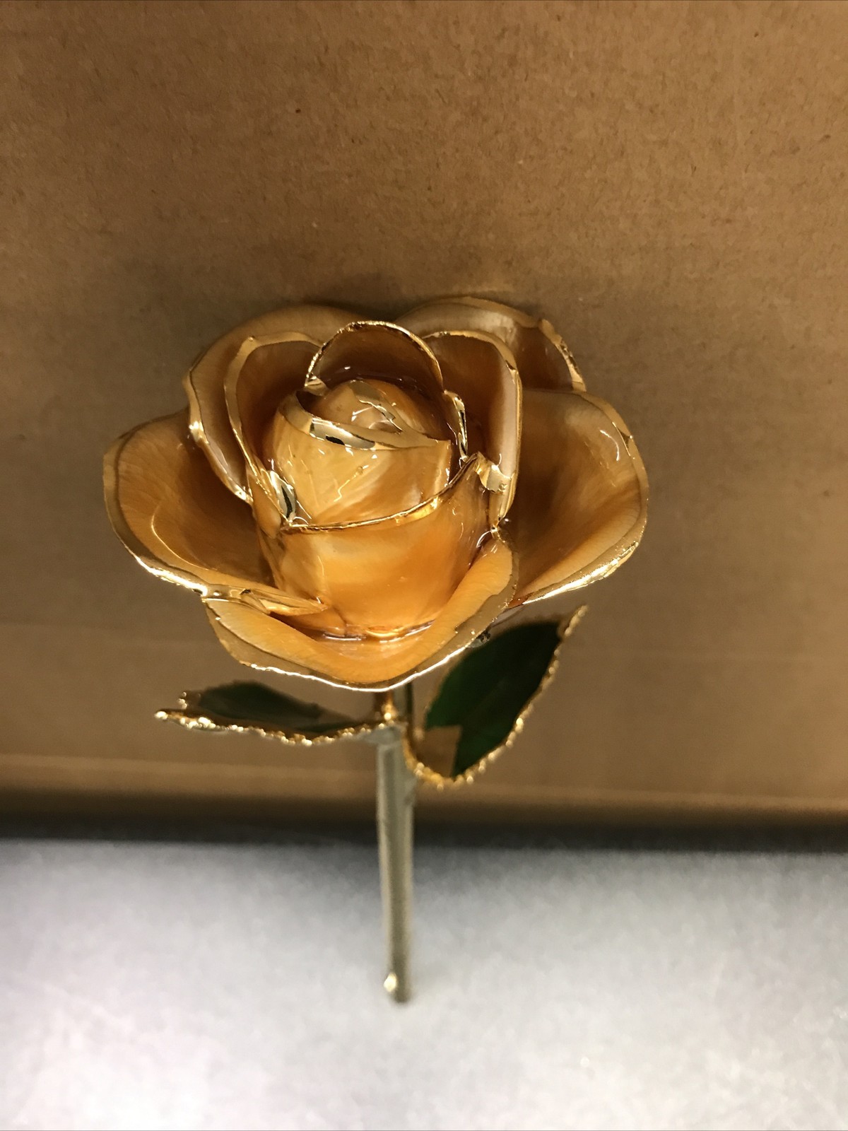 Forever Lasting Blooming ROSE Lacquered 24K Gold Plated 11” Great Gift
