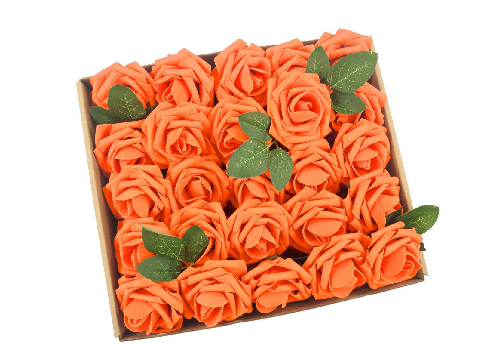 25/50 Foam Rose Artificial Flowers – Bridal Bouquet for Wedding Party Decor
