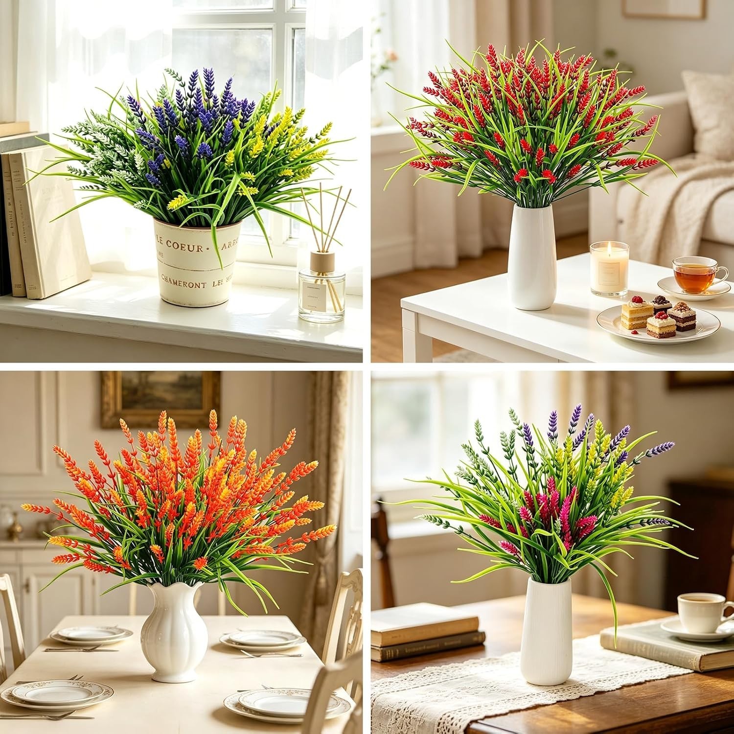 Low Maintenance Lavender Flowers with Butterflies – Perfect for -Round Decor