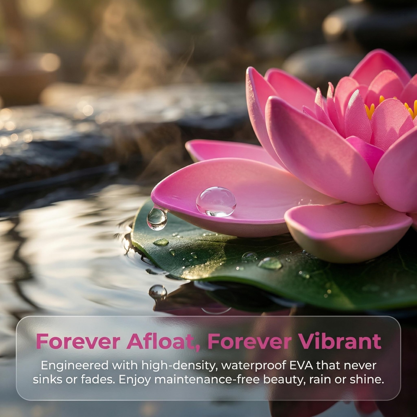 Artificial Floating Foam Lotus Flower, Lily Pads for Lake, Artificial Pond Pl…