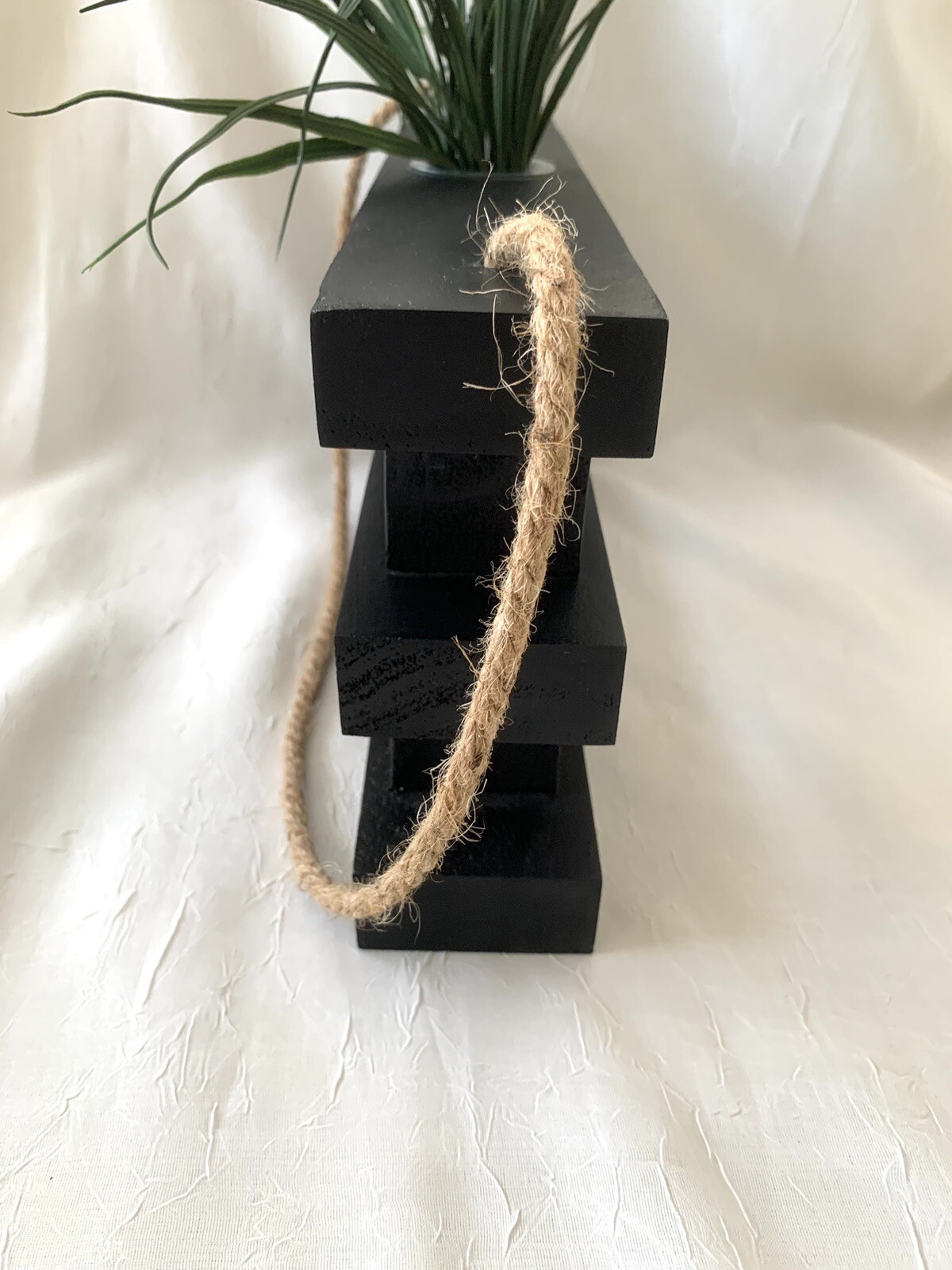 Bud Vase Black Artificial Plant Farmhouse Decor Wall Hanging Shelf Decoration