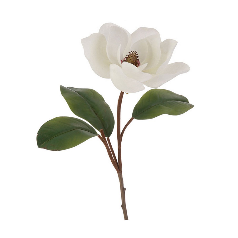 12 Pcs 32″ Real Touch Magnolia Stem Artificial Magnolia Flower Silk Floral