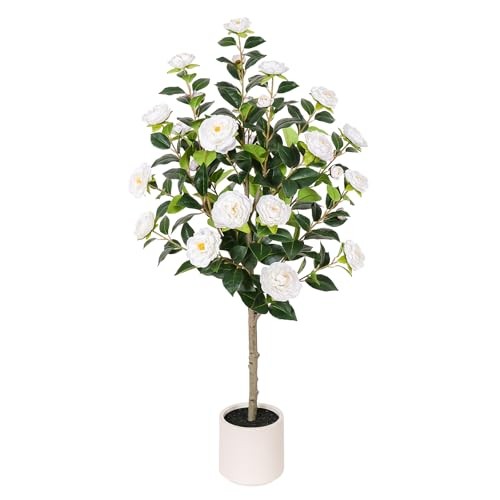 11in White Camellia Tree with 47″ Artificial Tree – 3ft 11in