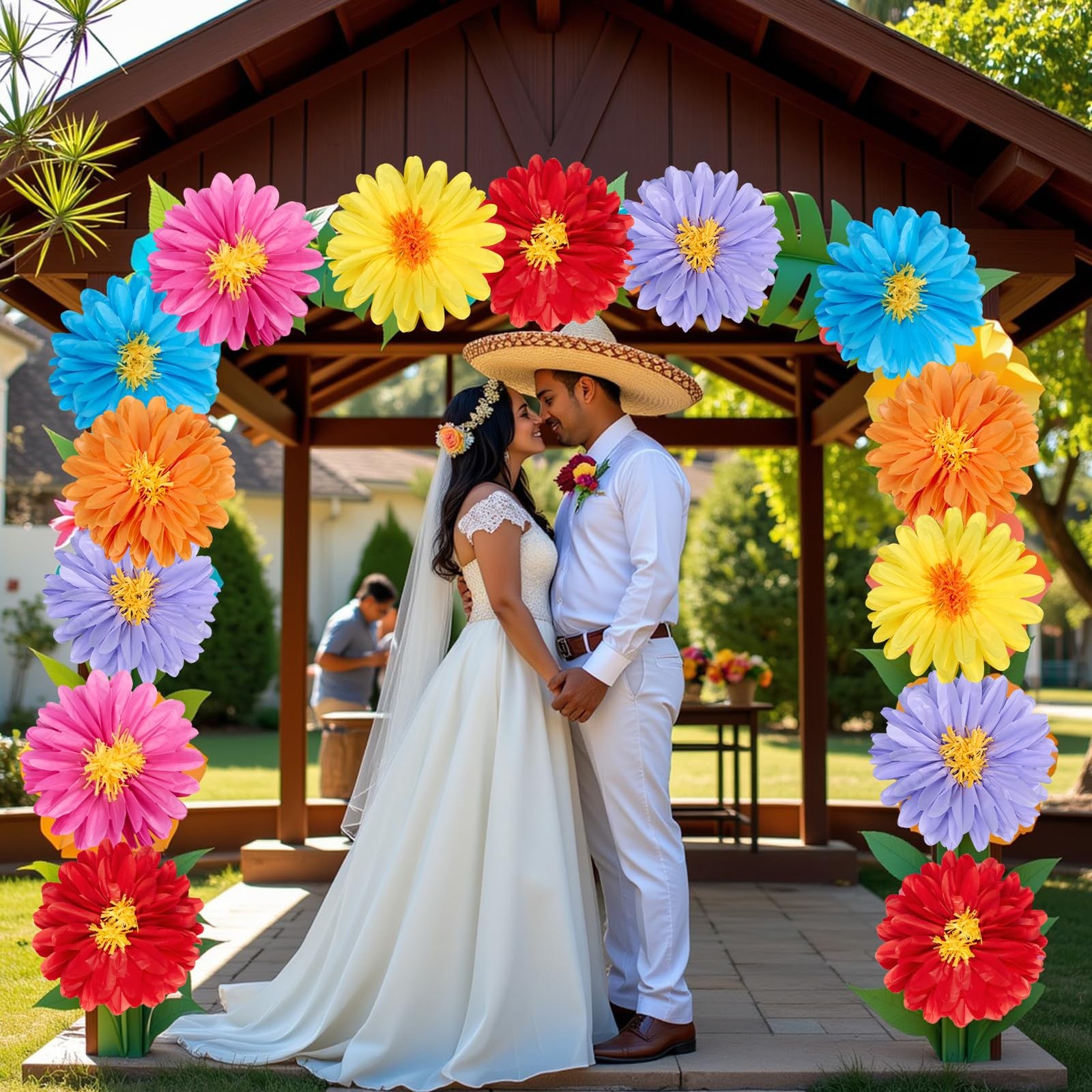 Large Paper Flowers, 20 Inch Tissue Paper Flowers Decorations for Wall, Yello…