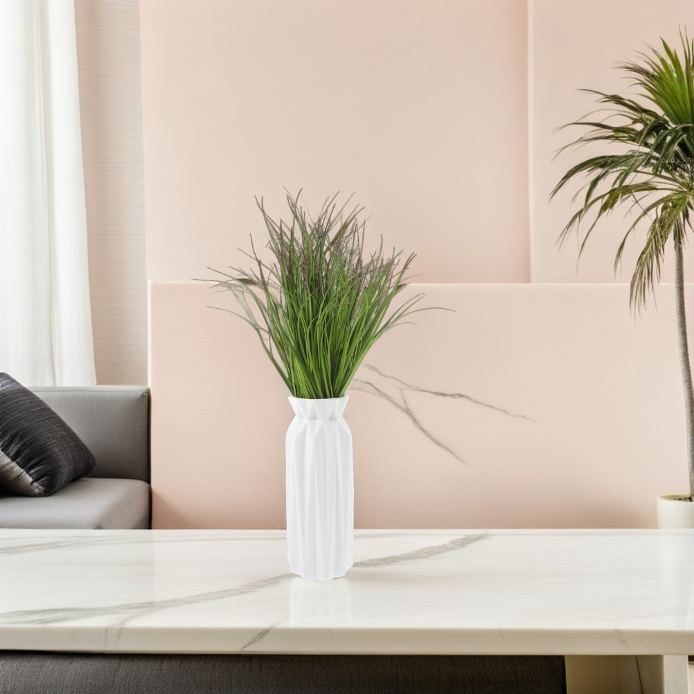 12Pcs Reusable Green Artificial Shrubs Faux Plants for Home and Office Decor