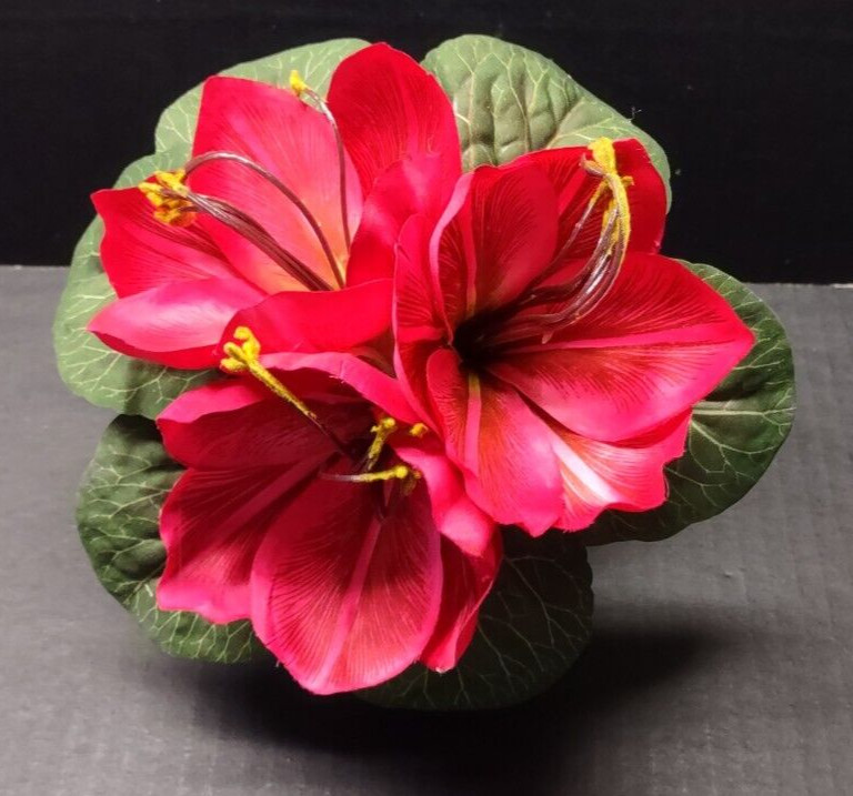 Artificial amaryllis flower table favor decoration