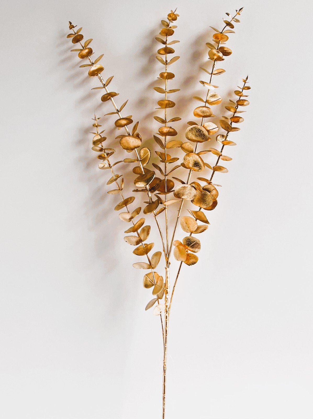 AUSTRALIAN NATIVE FLOWERS GOLD EUCALYPTUS GUM STEM ARTIFICIAL DIY ARRANGEMENT X1