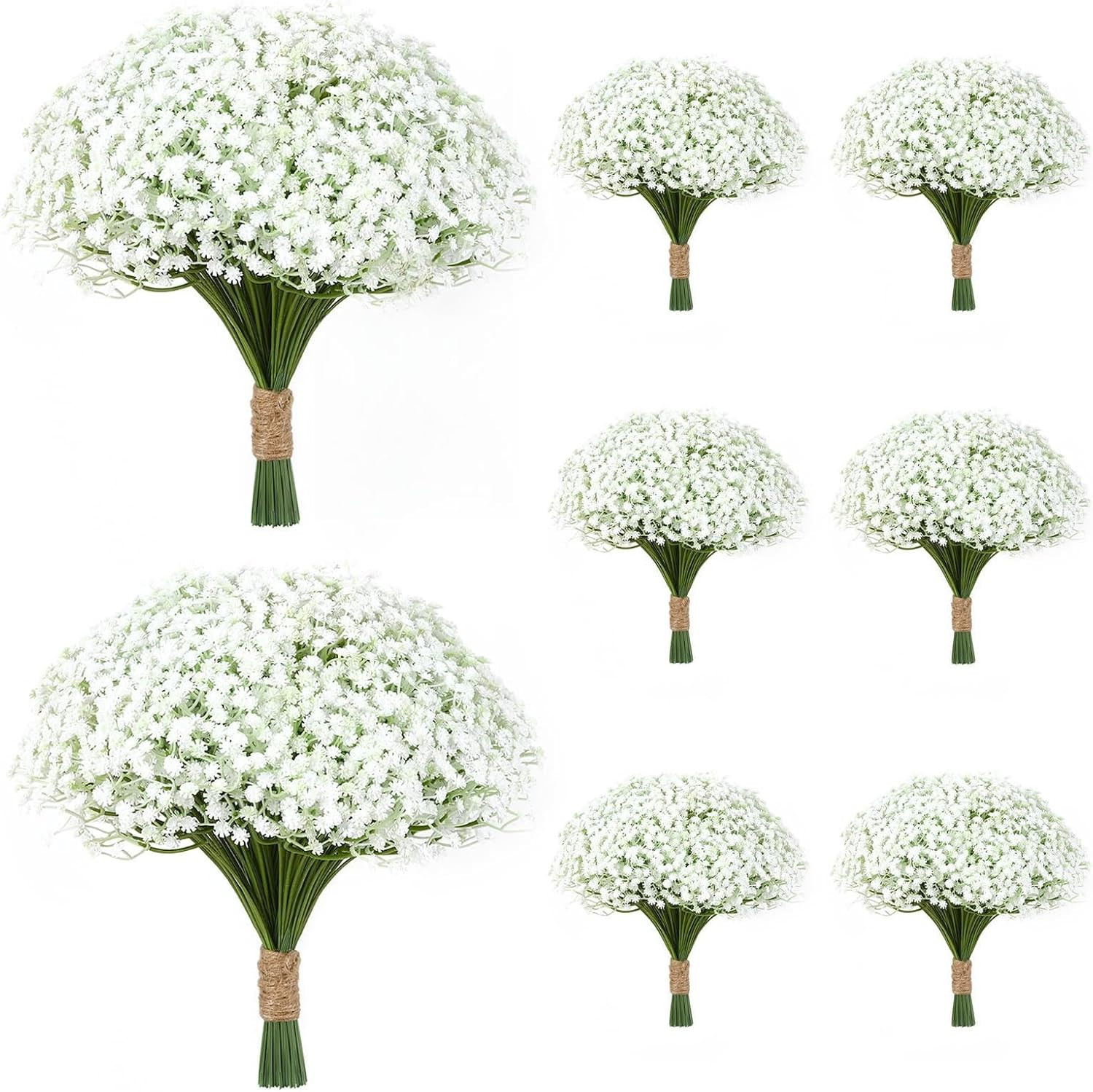 150 Pcs Babys Breath Artificial Flowers,White Baby Breath Flowers Artificial Bul