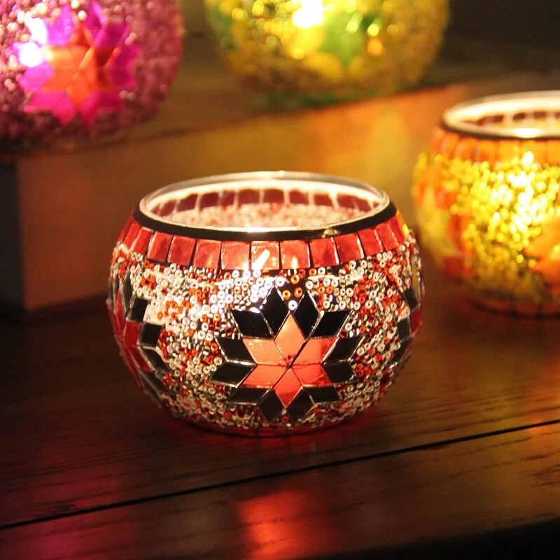 decorationsFlocon de neige Mosaic Glass, ci-après un porte-documents halloween