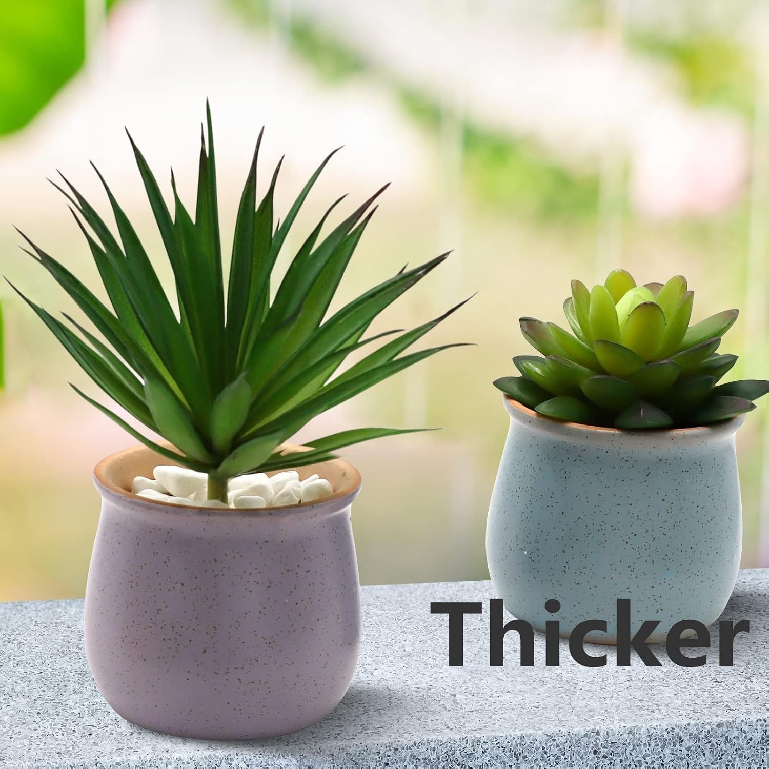 5 Pcs Faux Succulents Set, Realistic Fake Succulents, Artificial Hanging Orna…