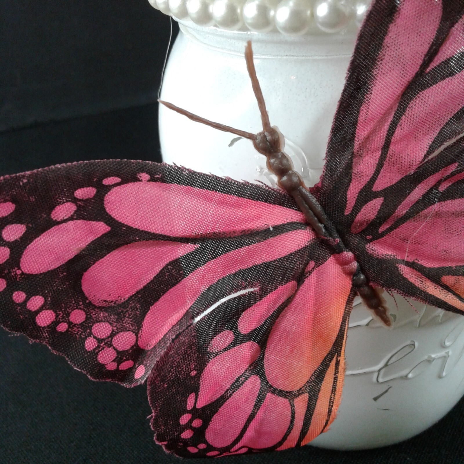 Mason Jar Spring Floral Decor Chic Country Butterfly Original Gift Special 1469