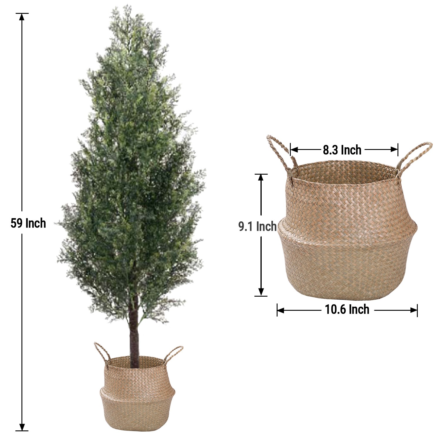 1 Pc Artificial Cedar Topiary Fake Cypress Trees Faux Cedar Potted Plants