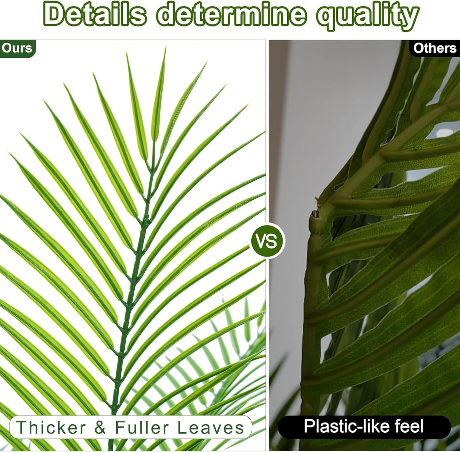 5ft Artificial Phoenix Palm Tree, Faux Coconut Silk Tropical Fake Palm Plant for