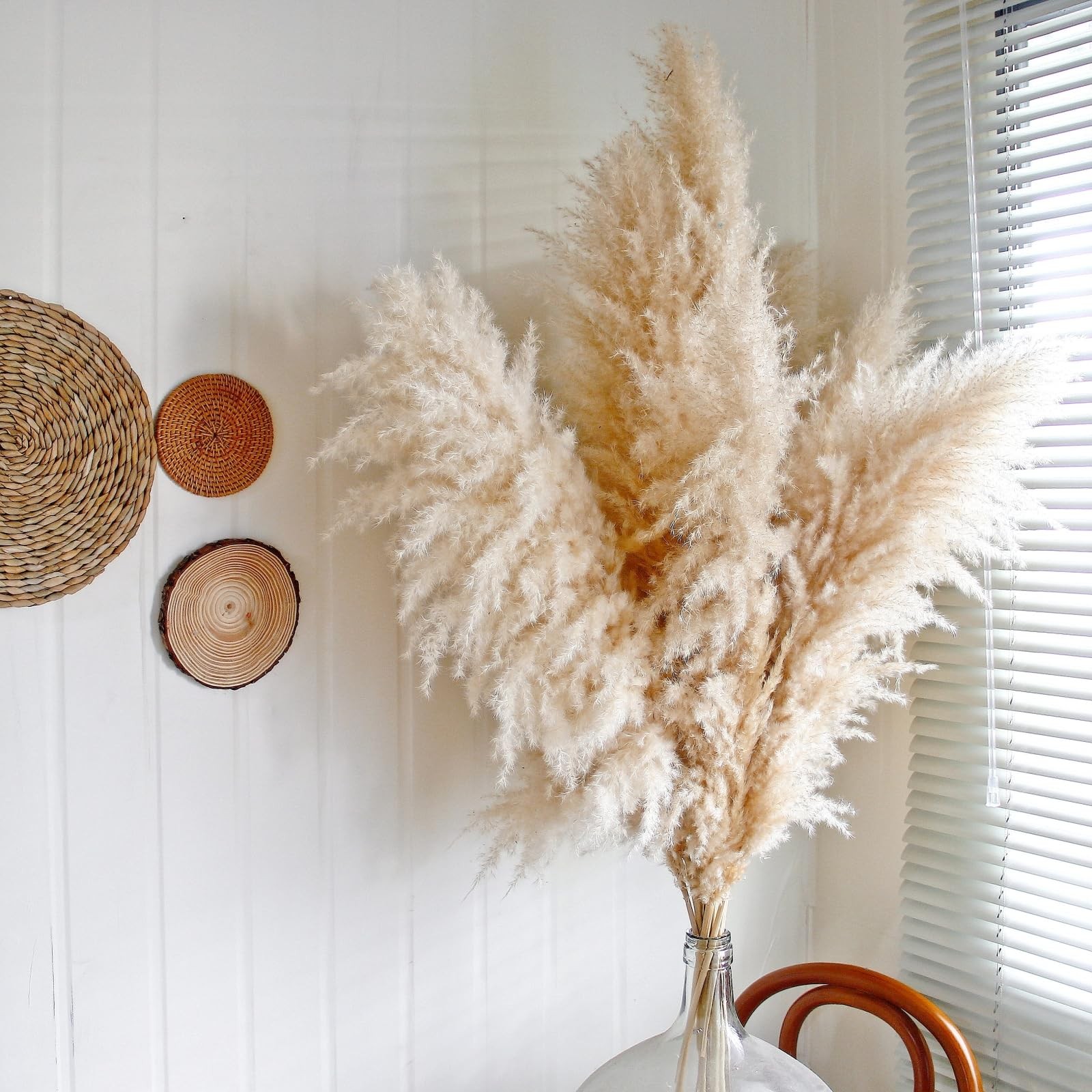 20pcs 40 Tall Pampas Grass Decor, Pompas Floral, Floor Vases, Living Room