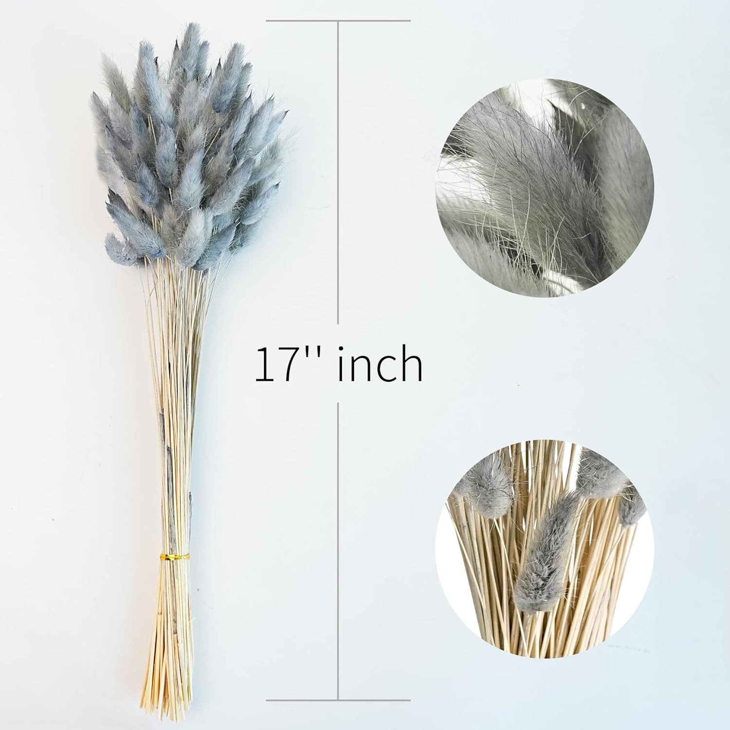 120 PCS Dried Pampas Grass Decor, 17-Inch Pompas Floral, Dry Flowers for Decorat