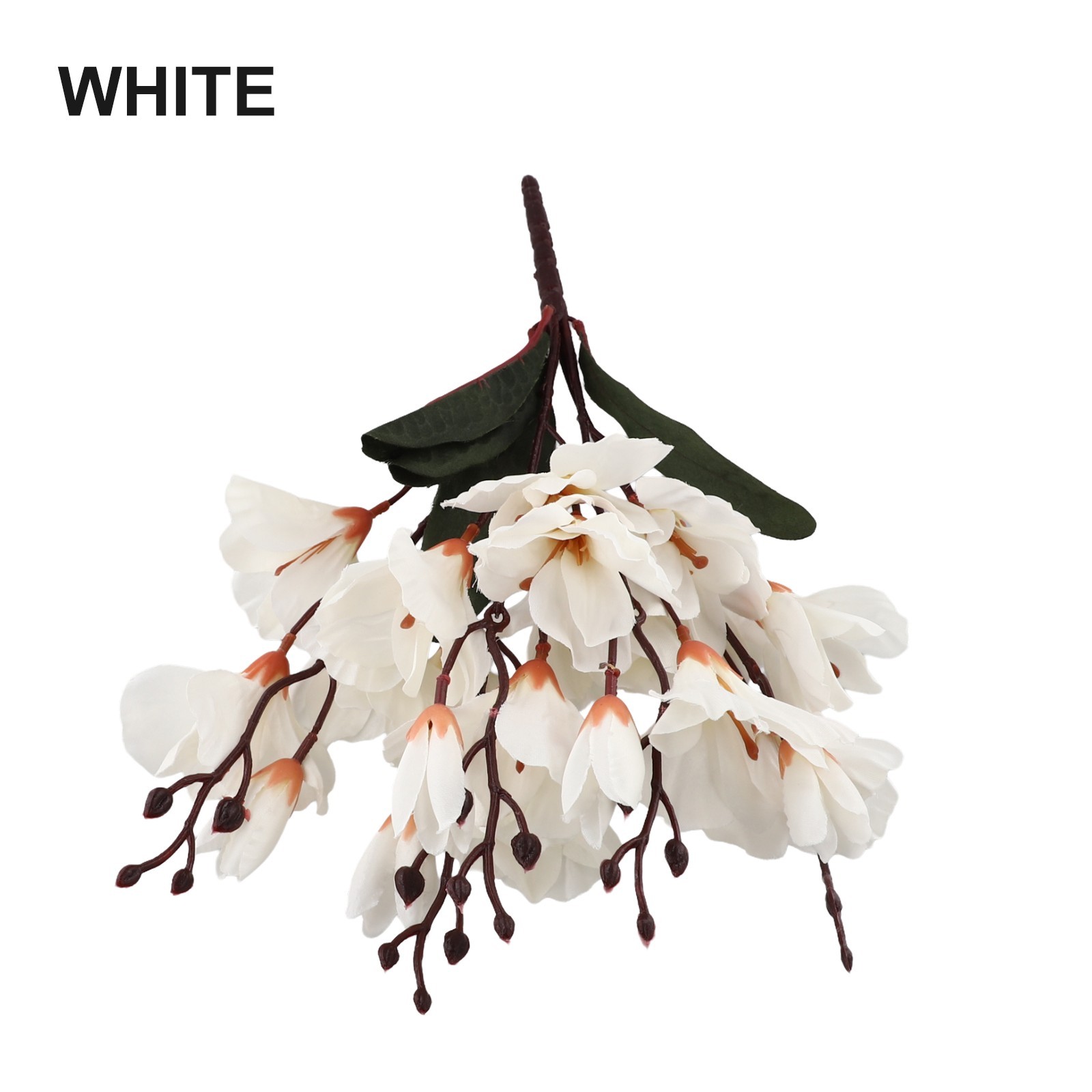 Artificial Magnolia Flower Bouquet 5 Prongs 20 Heads Beauty that Lasts
