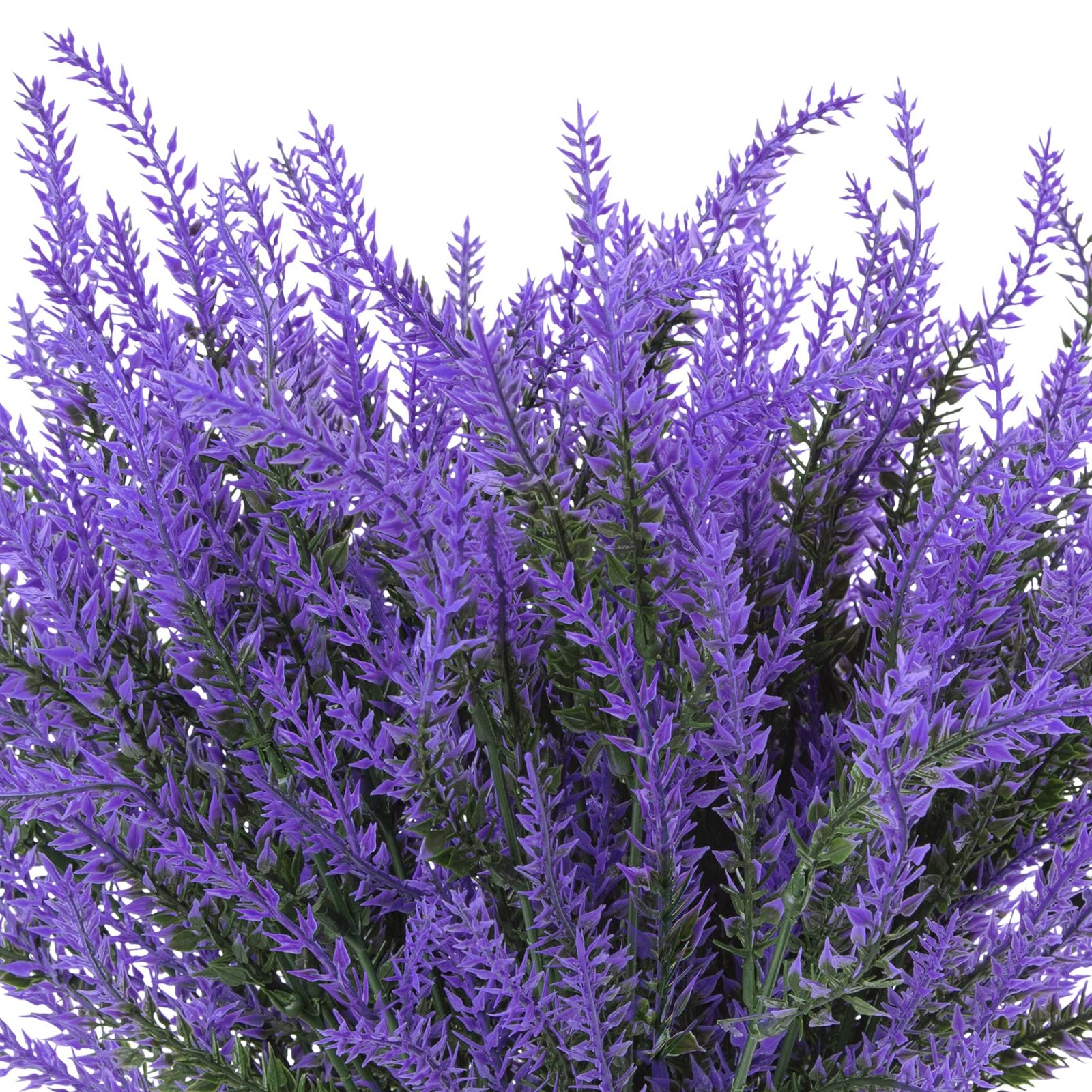 12 Bundles Artificial Lavender Fake Flowers Faux Plastic Plants for Home Wedd…