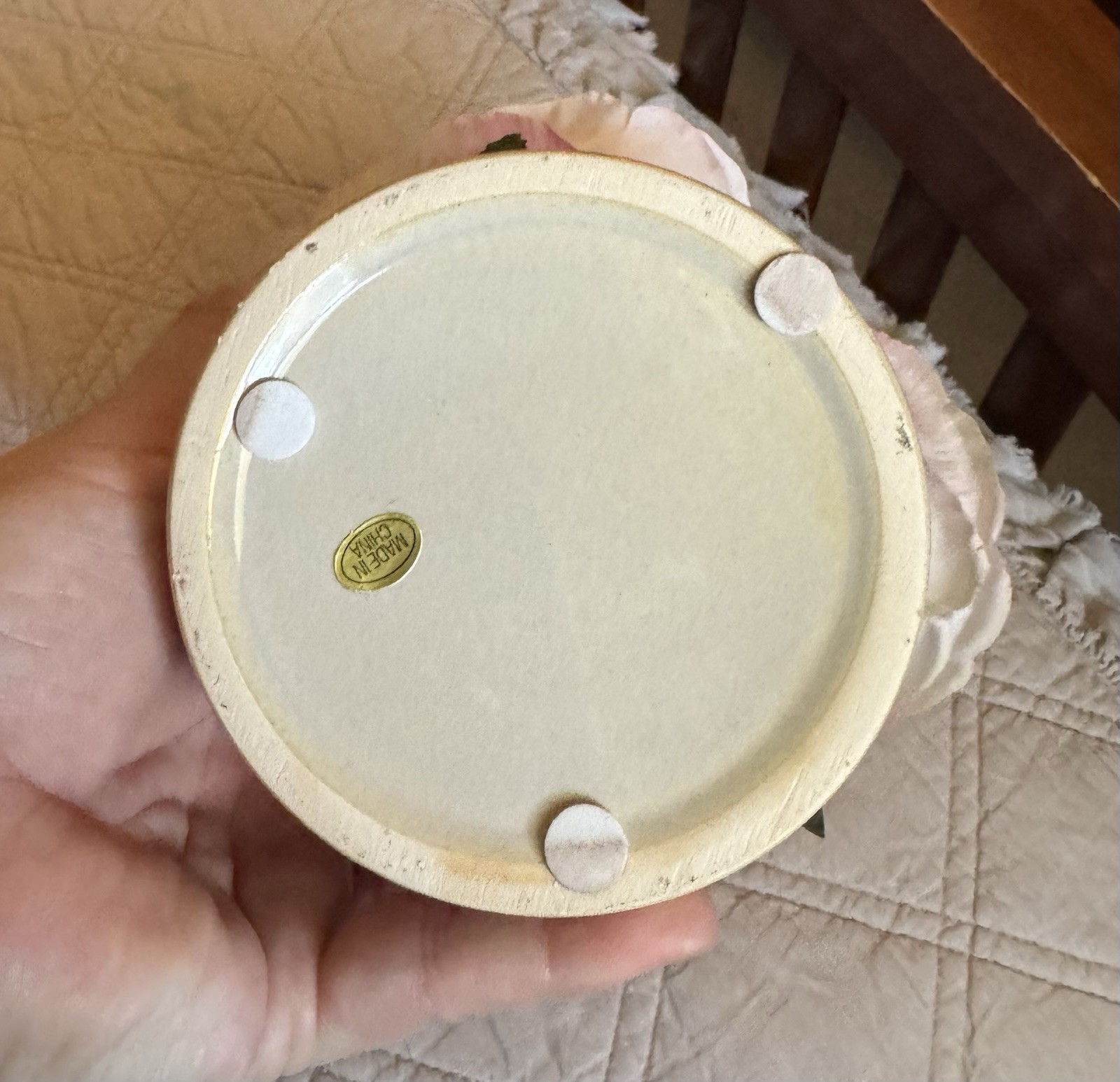 Floral Decor In Ceramic Pot- NEW