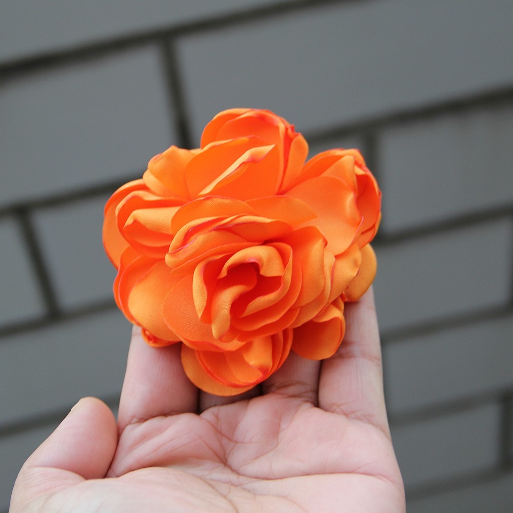 9cm French Fashion Cloth Art Flower For Women Handmade Fabric Corsage Lapel