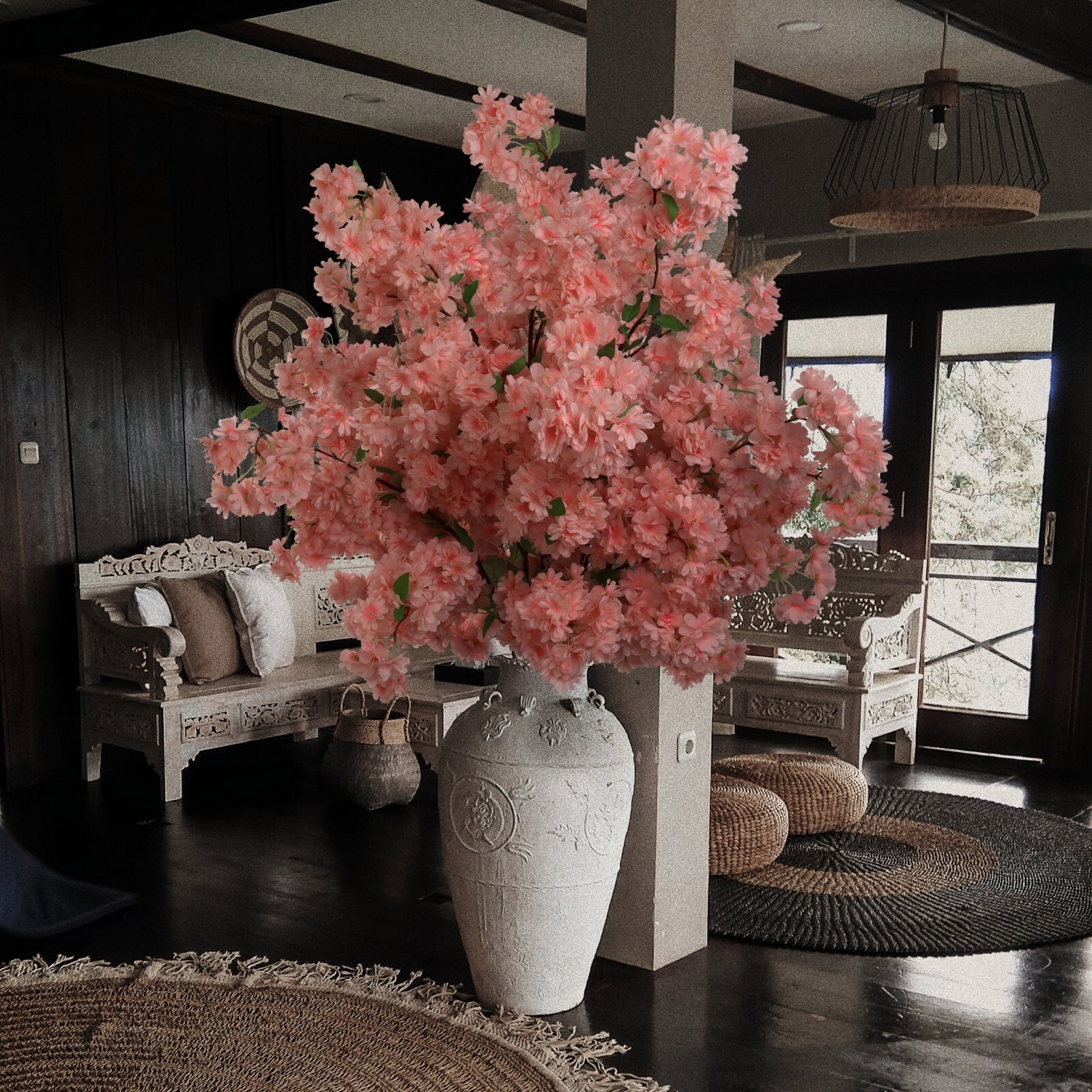 3 Light Pink Cherry Blossom Sprays: 30″ – Spring Events, Weddings, D?cor