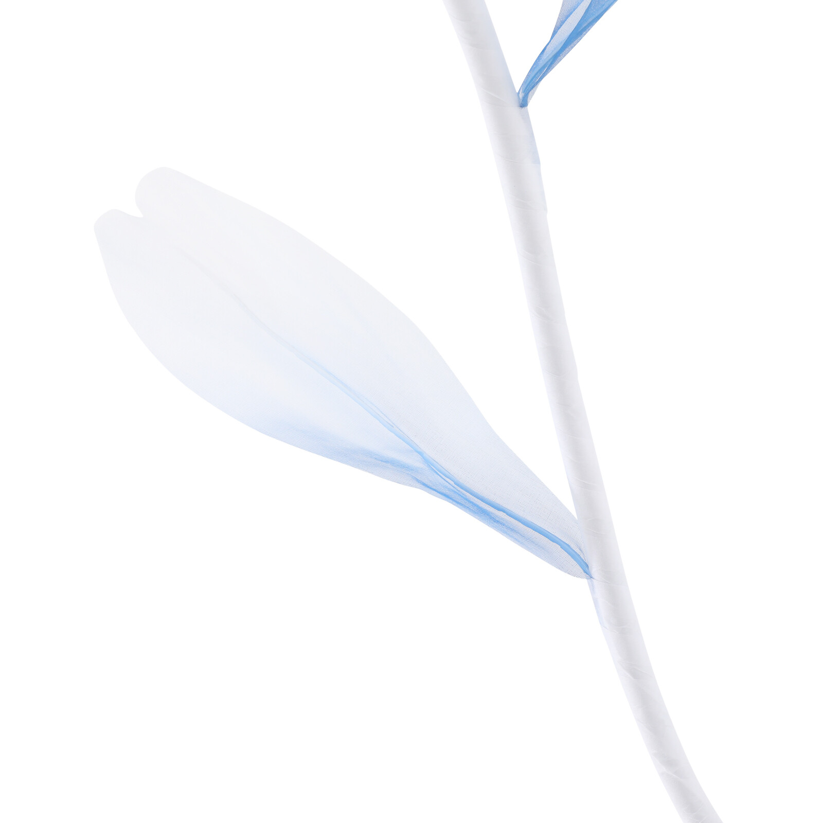 3-Head Artificial Flower Floor Decor Gradient Blue 67in