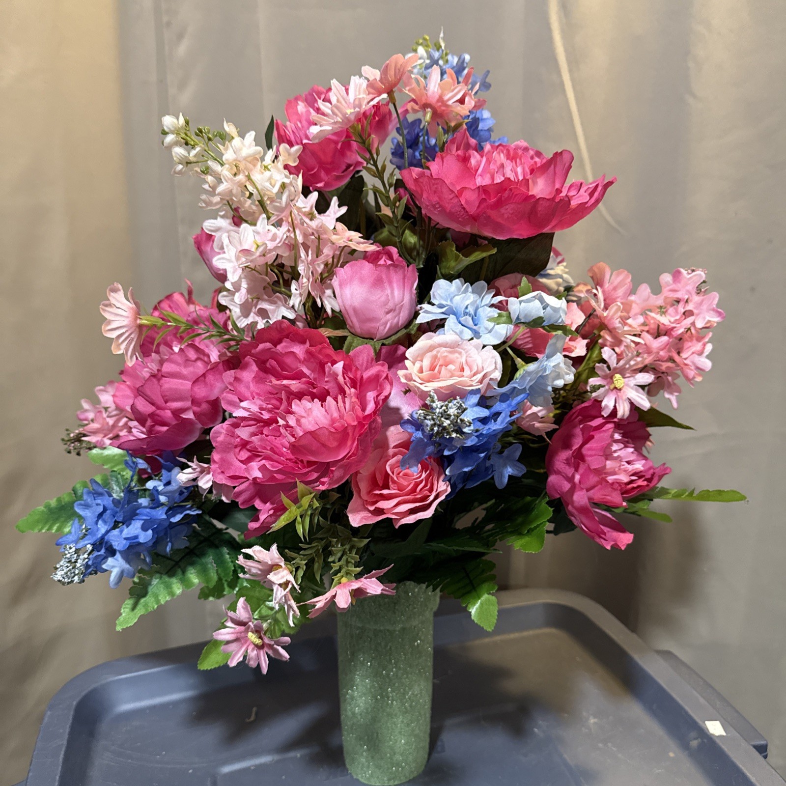 Artificial Cemetery Flowers Styrofoam Insert-Cemetery Flower Arrangement For Urn