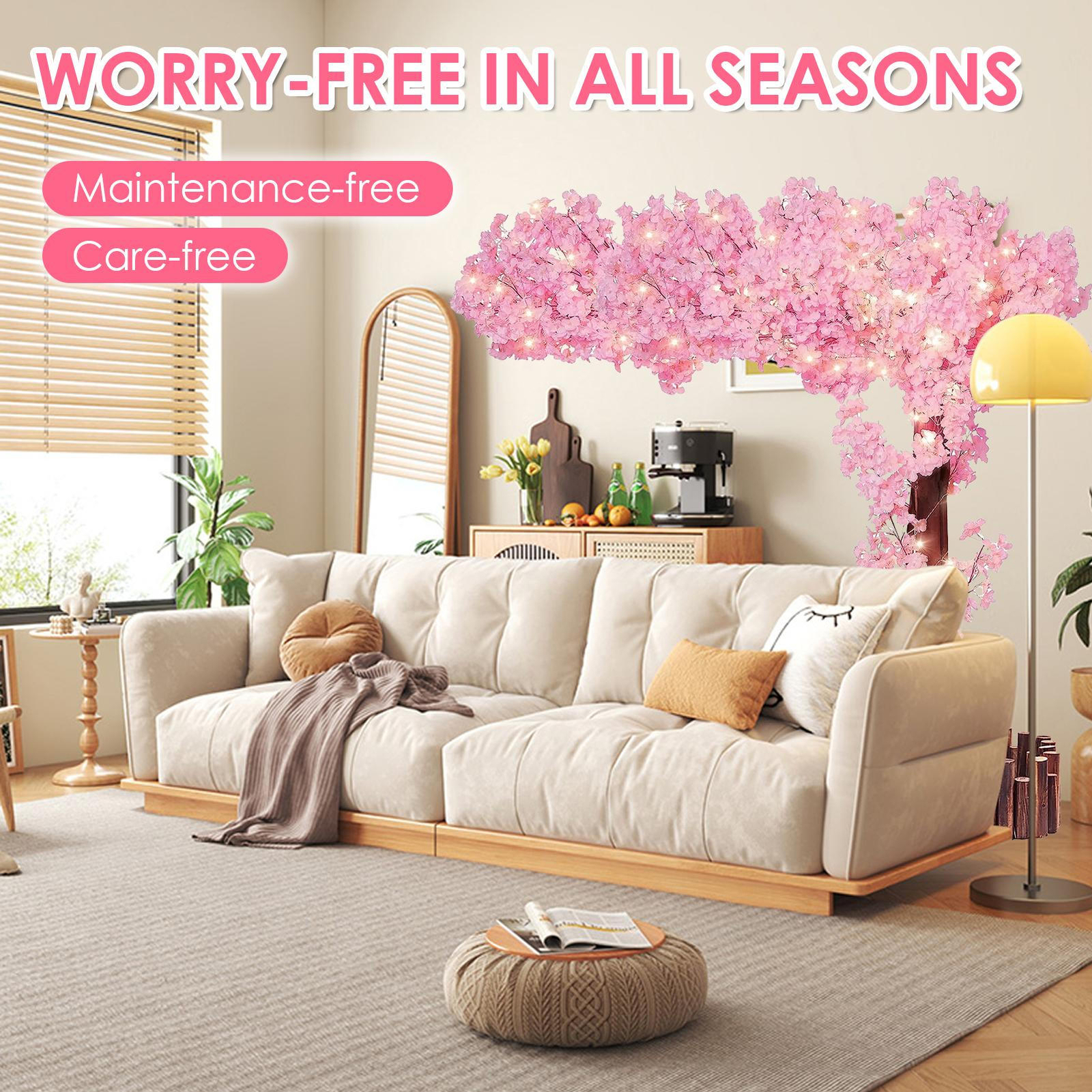 Artificial Cherry Blossom Tree Sakura Tree Decor Cherry Blossom Vines USA