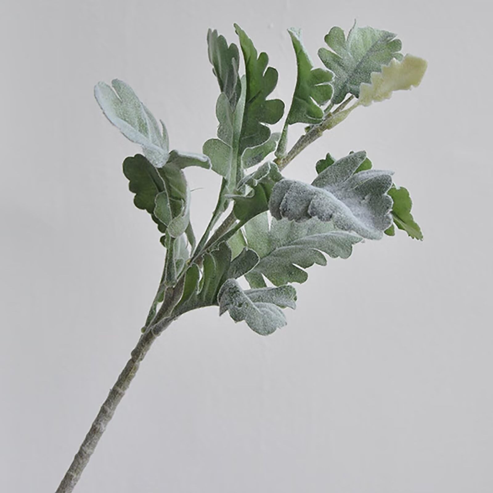 10Pcs Artificial Dusty Miller Bush Greenery Faux Green Dusty Miller Plants Fa…