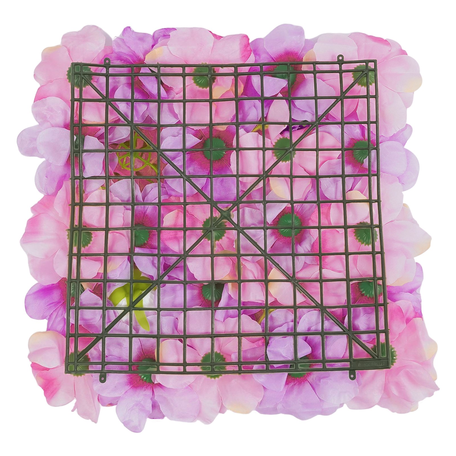 6Pieces 3D Flower Wall Panels Artificial Floral Backdrop Decor Faux Flower Panel