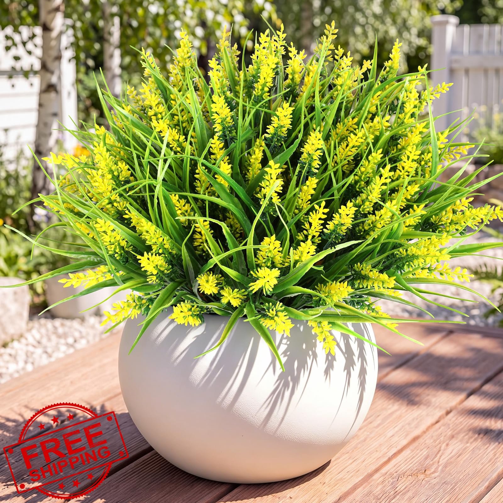 BeeAngel Yellow 16 Bundles Outdoor Monkey Grass