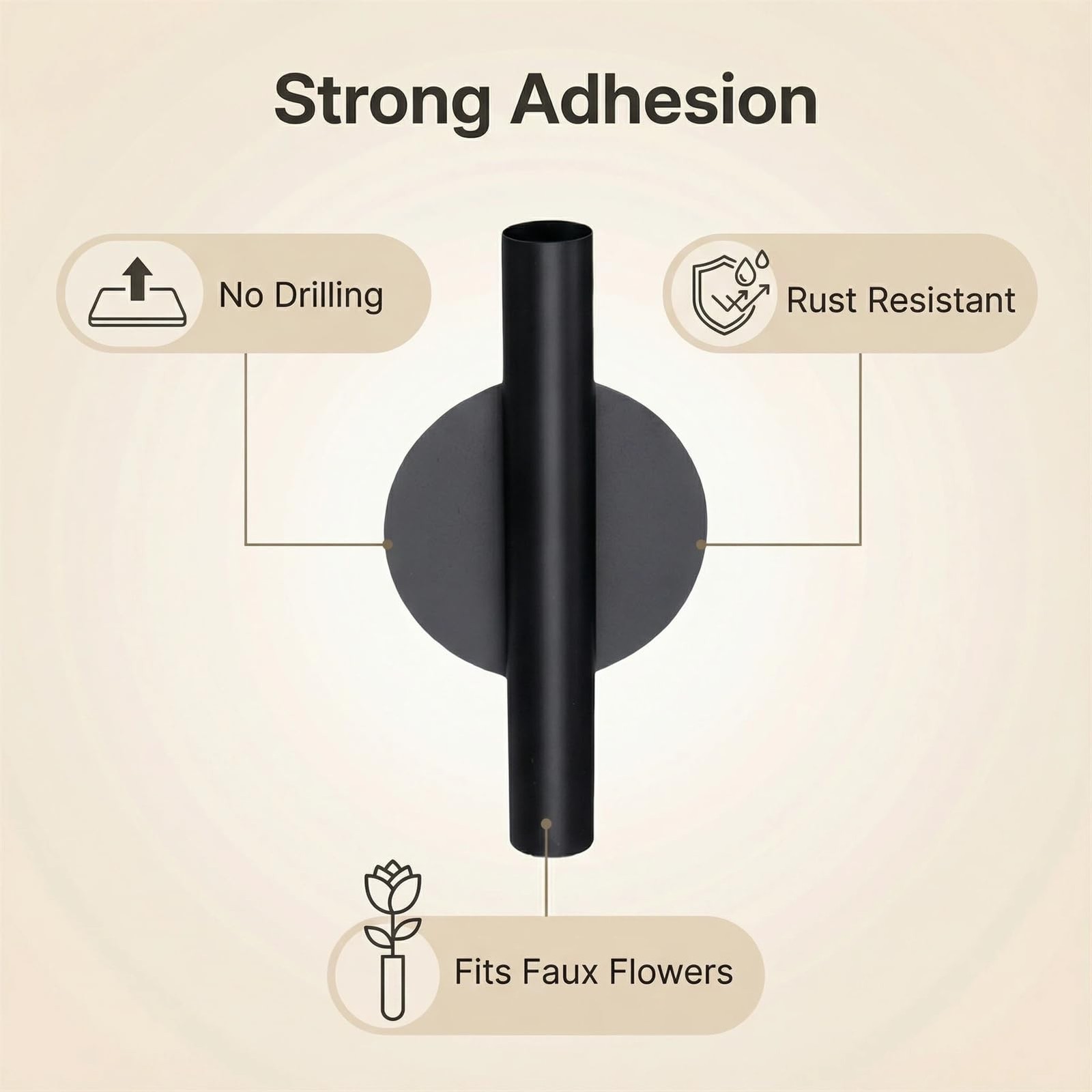 Artificial Flowers Metal Tube Decoration Holder Used to Display Faux Flowers,…