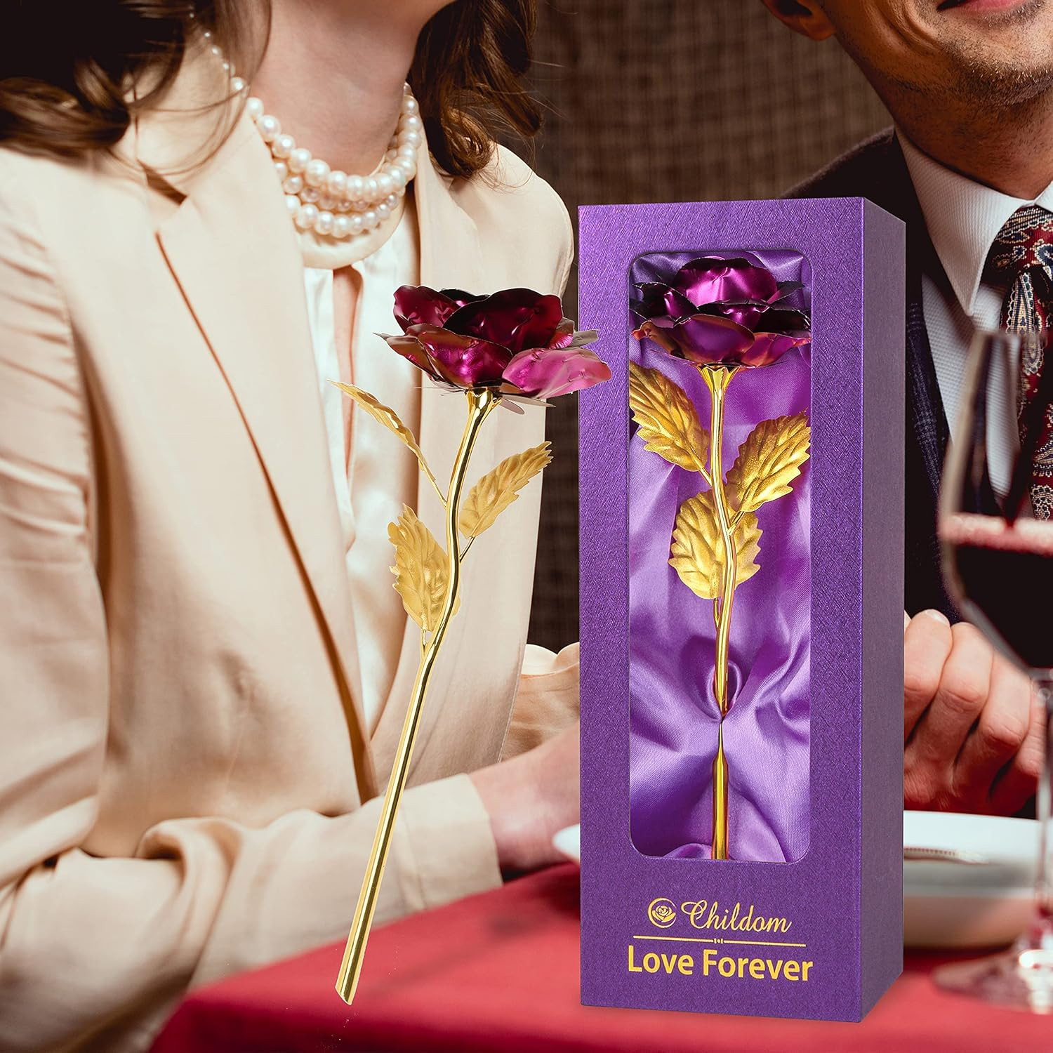 Birthday Gifts for Women Mom,Forever Purple Rose Flower for Delivery Prime | Chr