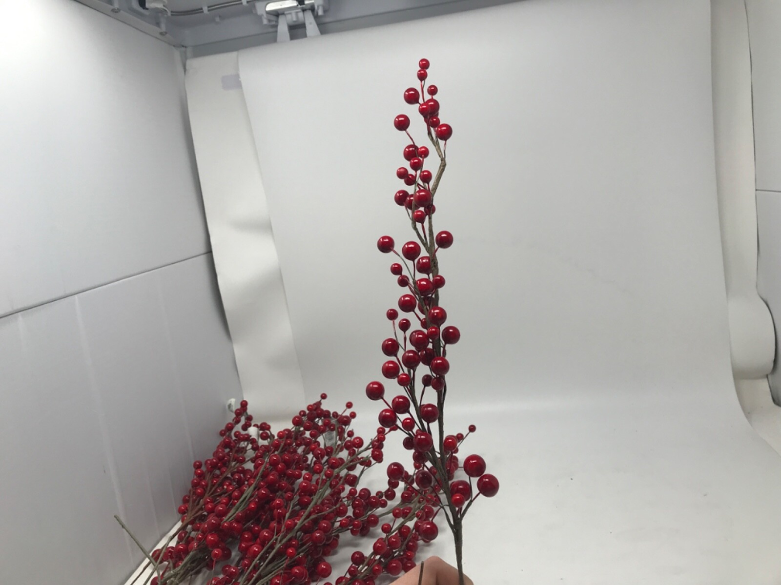 Assortment of Pip Berry Garland Red Full Beautiful Plastic Christmas Decoration