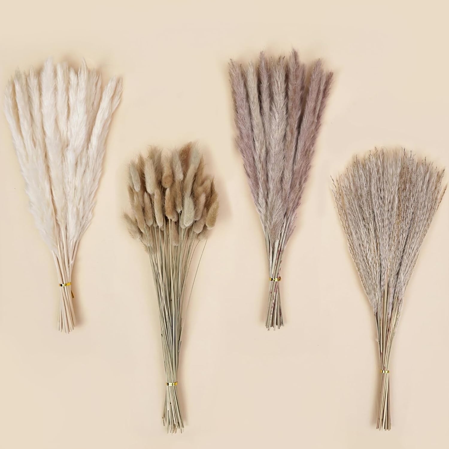 18″ Dried Pampas Grass & Bunny Tail Grass – Perfect for Rustic Fall Arrangements
