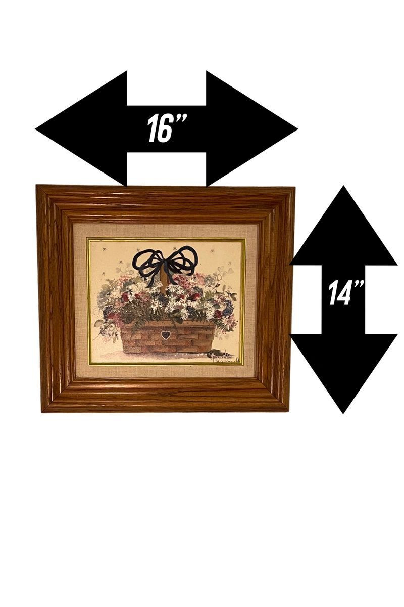 Pat Richter Tie A Navy Ribbon Framed Wall Art Vintage floral artwork wall decor
