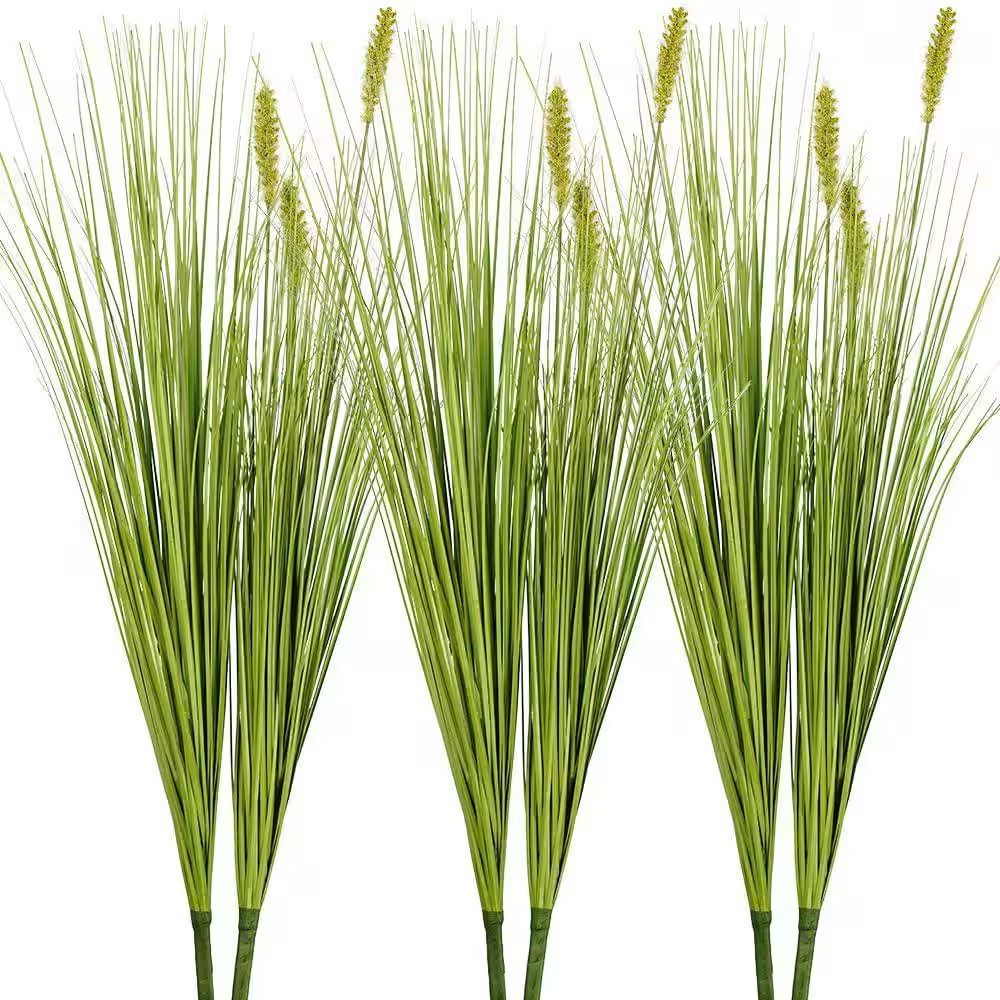 27 In. Indoor/Outdoor Artificial Onion Grass Greenery Shrubs Bushes and Artifici