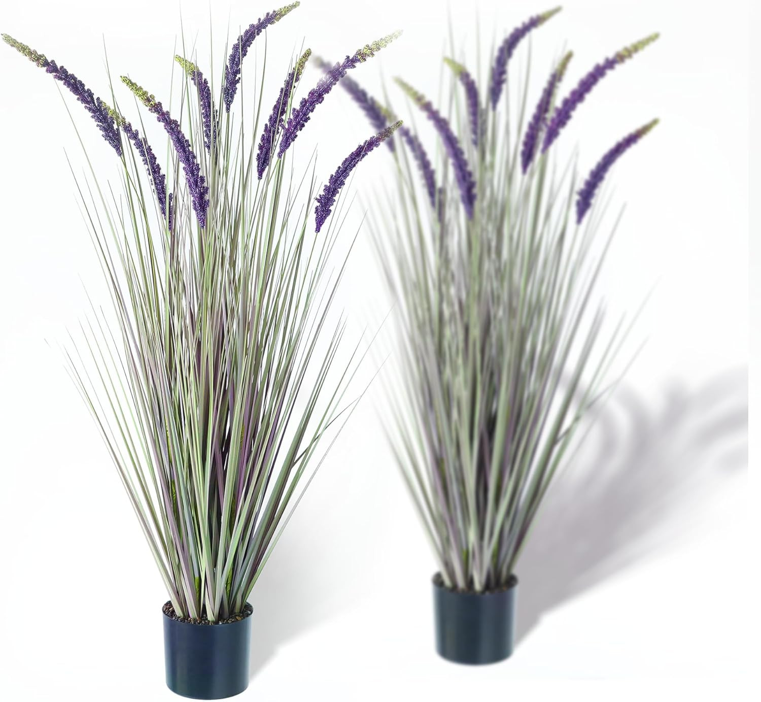 4Ft 2-Pack Faux Veronica Spiked Speedwell Grass, 47In Artificial Veronica Spicat