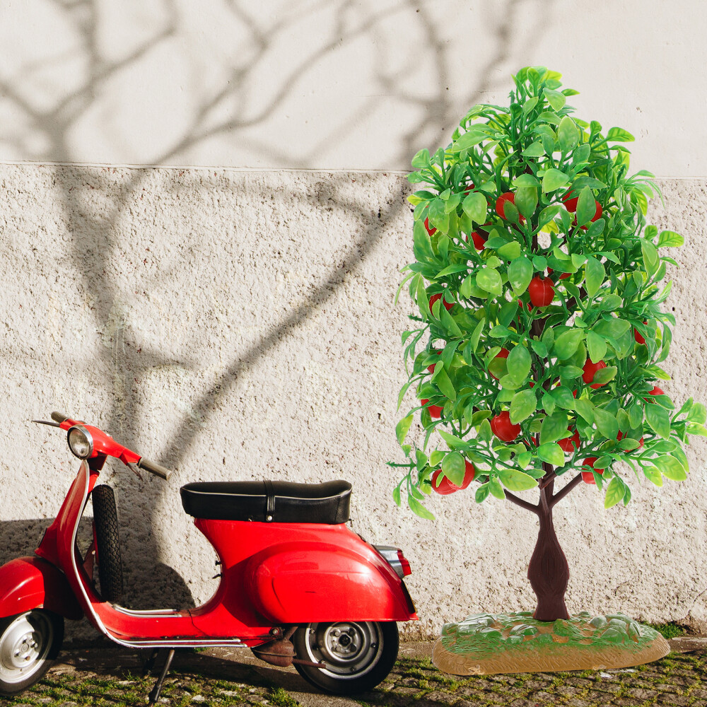 Tree Model Fruitful Artificial Fake Bonsai Faux Indoor