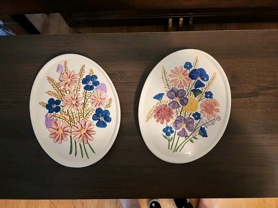 Vintage 1970s Atlantic Mold Co. 3d Flower Wall Art