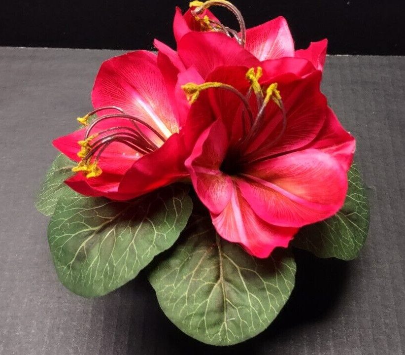 Artificial amaryllis flower table favor decoration
