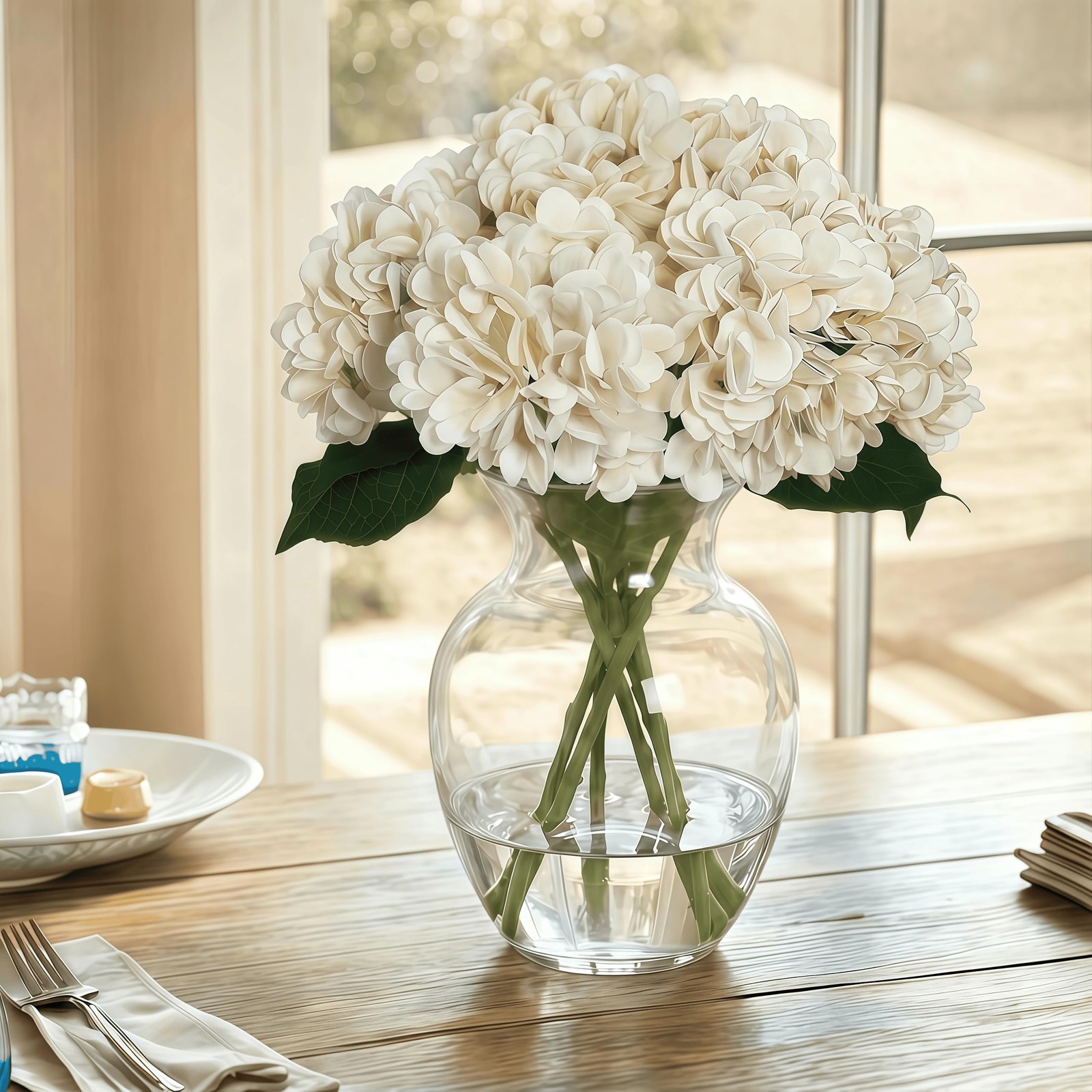 Artificial Flower Hydrangea Fake Hydrangea, Used in The Center of The Family …