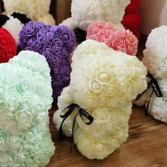 Rose bear & cotton ball bears velvet premium quality multicolored and single   