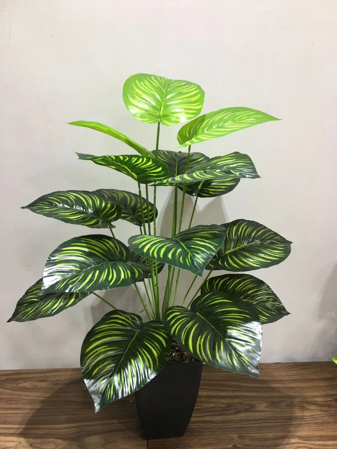 75CM 18Leaves Artificial Palm Tree Large Tropical Plants Shrub Rare Fake Flower