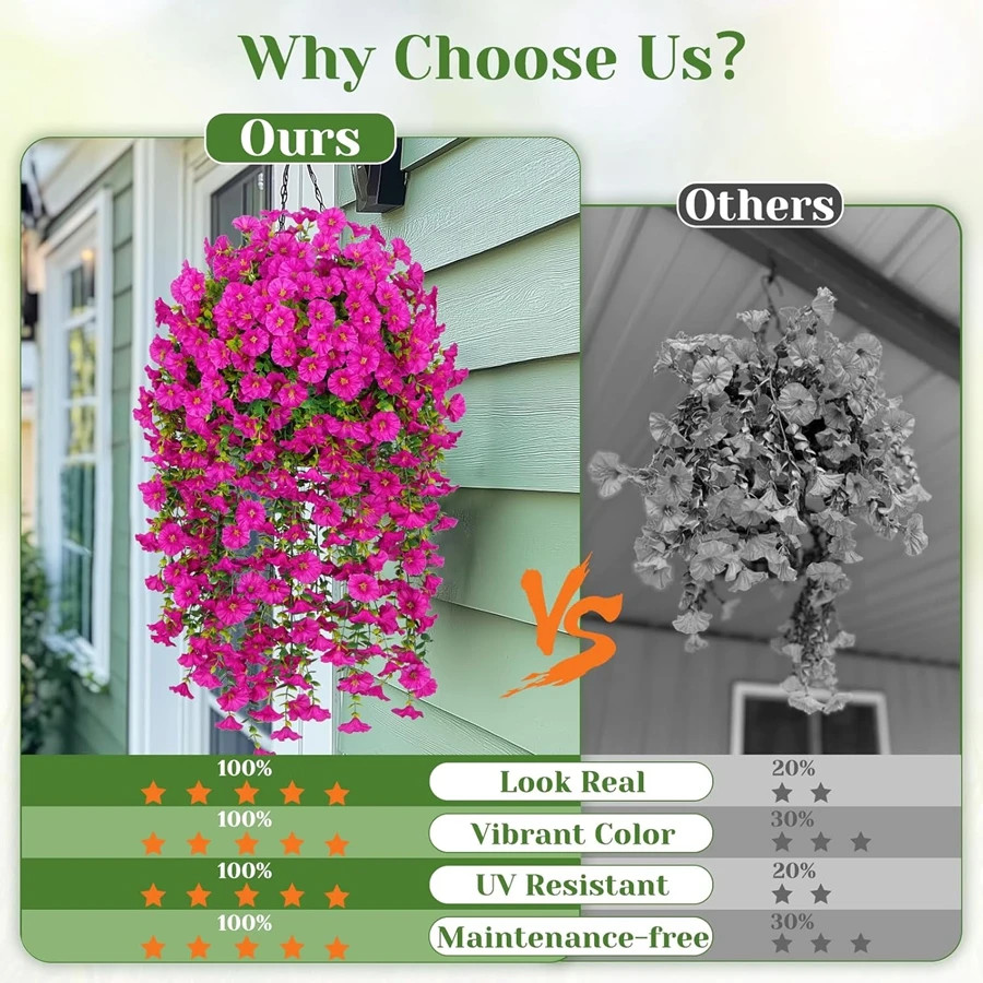 Artificial Morning Glory Flower Vine Wedding Garden Wall Home Decor DIY