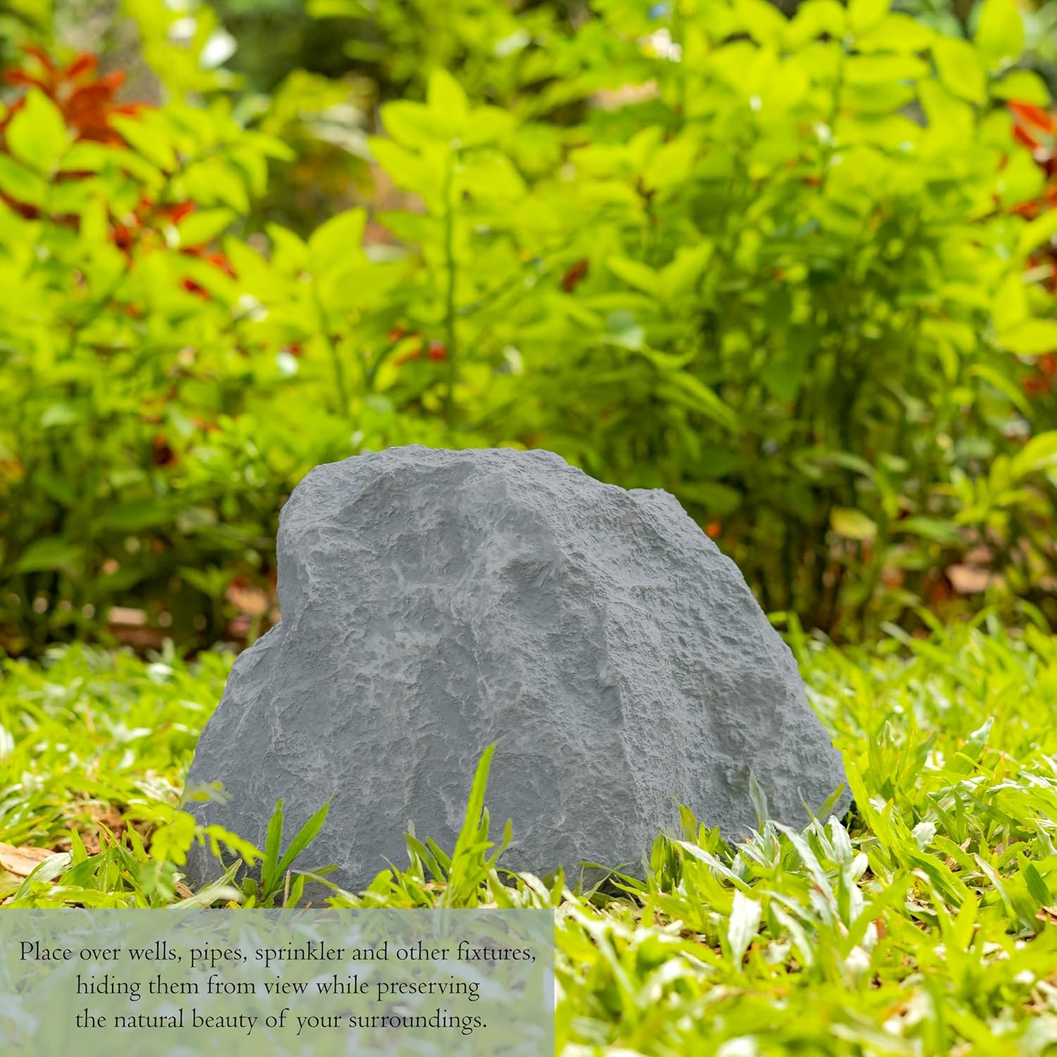 Artistic Weather-Resistant Faux Stone Rock for Garden and Patio Decor
