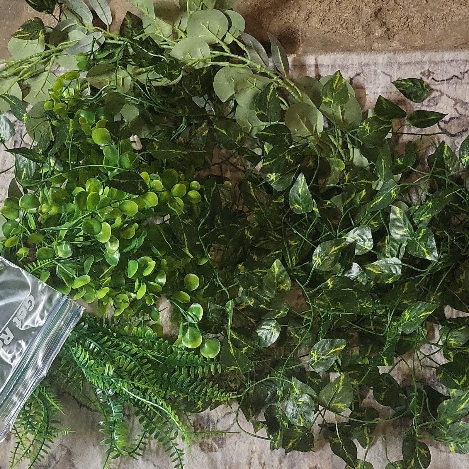 Classroom Zoo/Safari Decor. Lights 6ft approx., greenery & plant