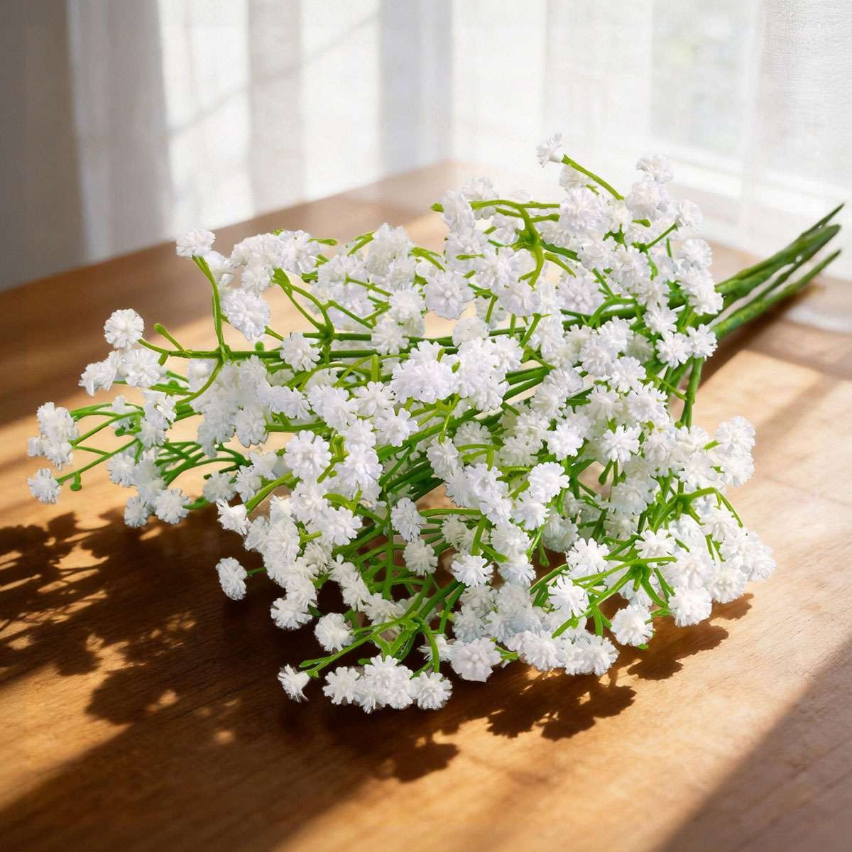 6Pcs Babys Breath Artificial Flowers Fake Babys Breath Flower for Wedding Floral
