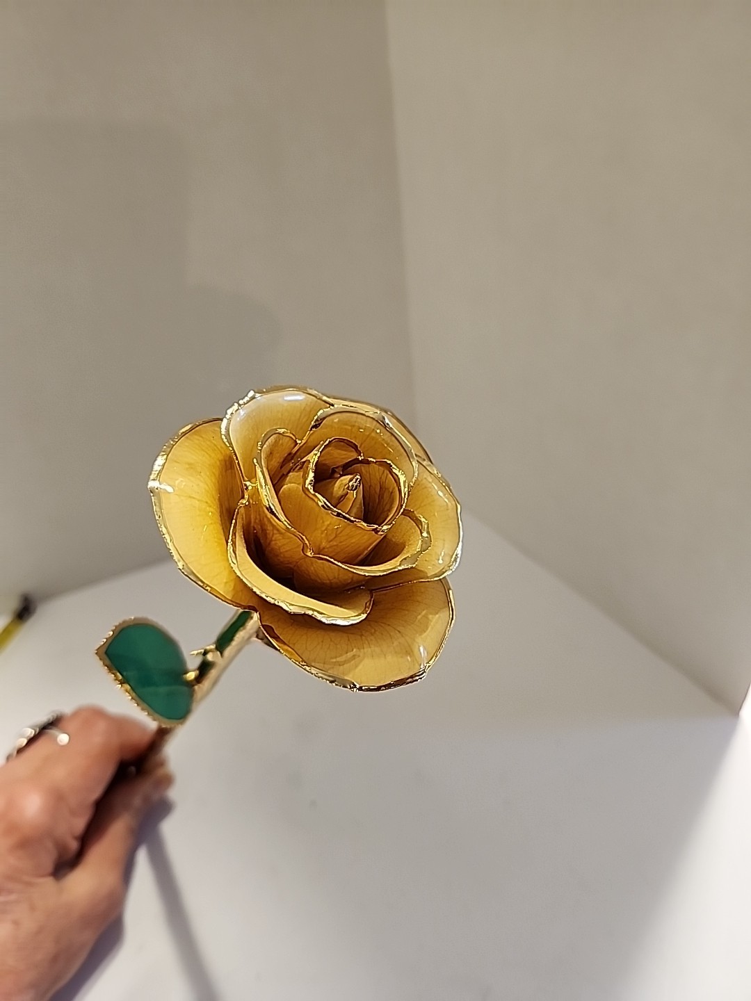 Gold Rose Artificial Flowers 24k Golden Dipped Rose