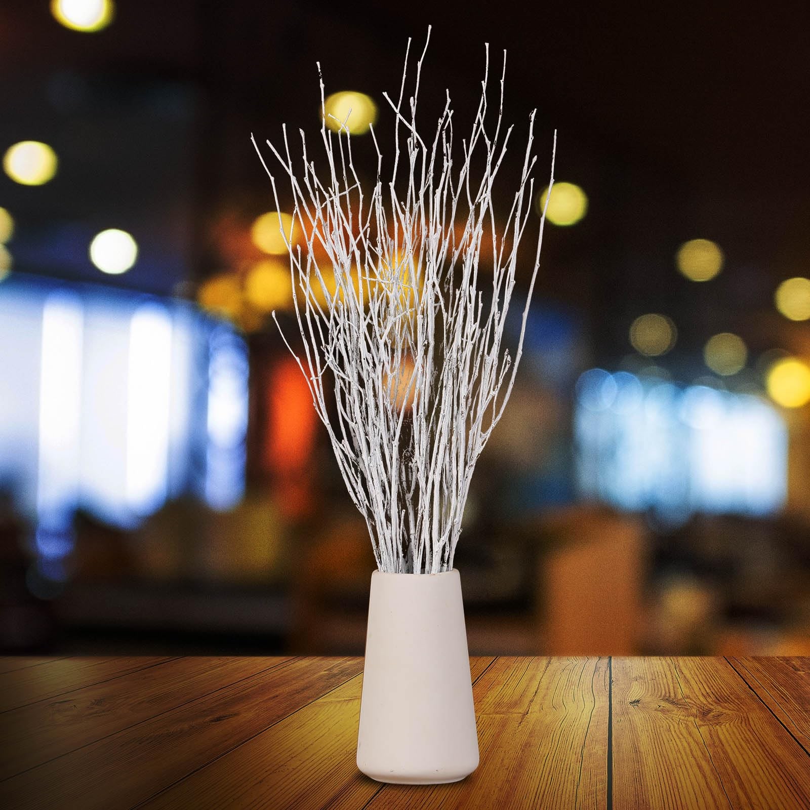 30 PCS Real Dried Birch Twigs 17 Inch White Decorative Branch Vase Decor