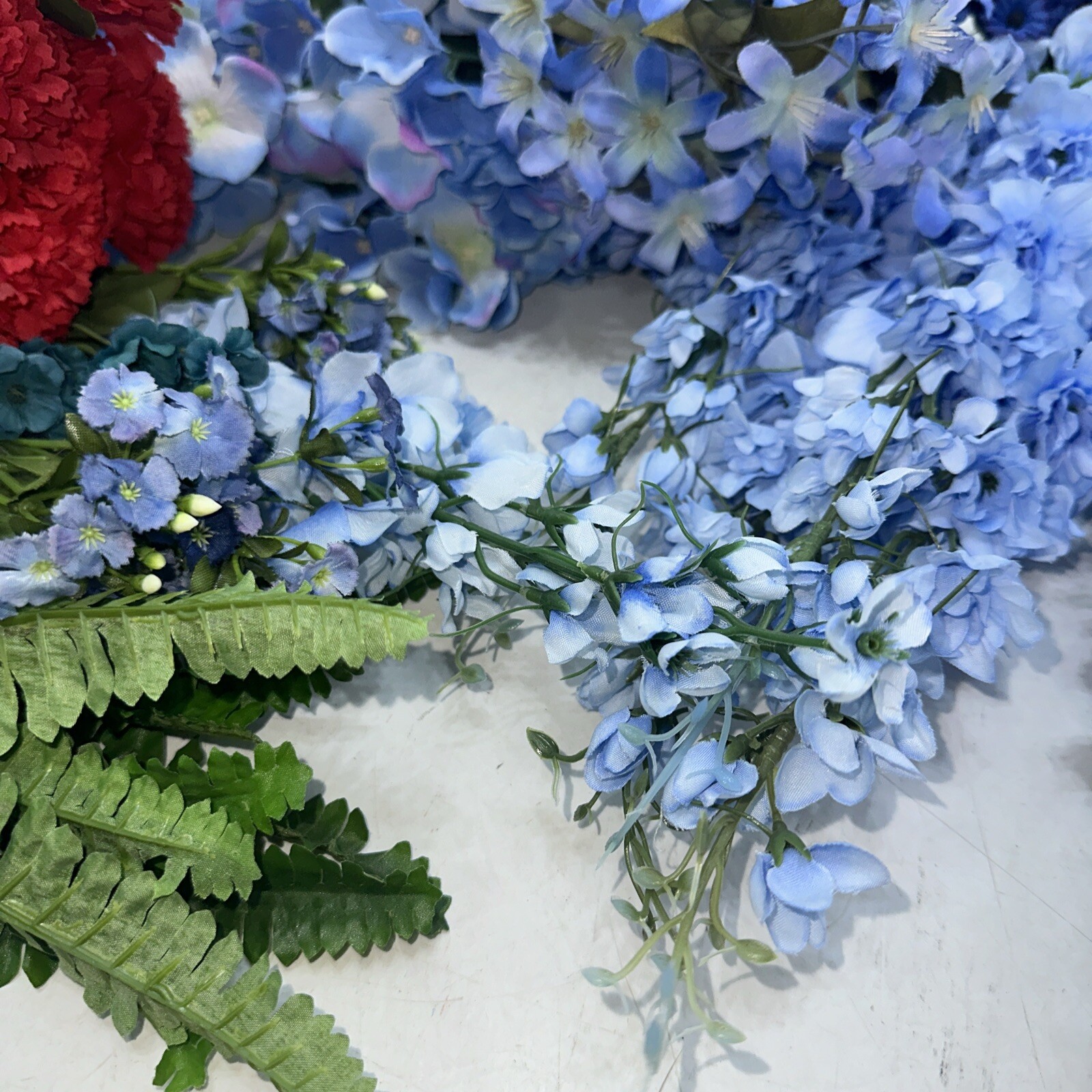 Artificial Flowers Mixed Lot Foliage Leaves Flowers Decor Wedding Crafts +